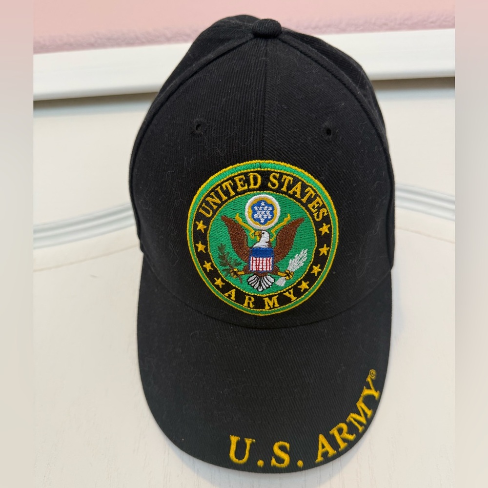 U.S. Army Embroidered Black Baseball Cap